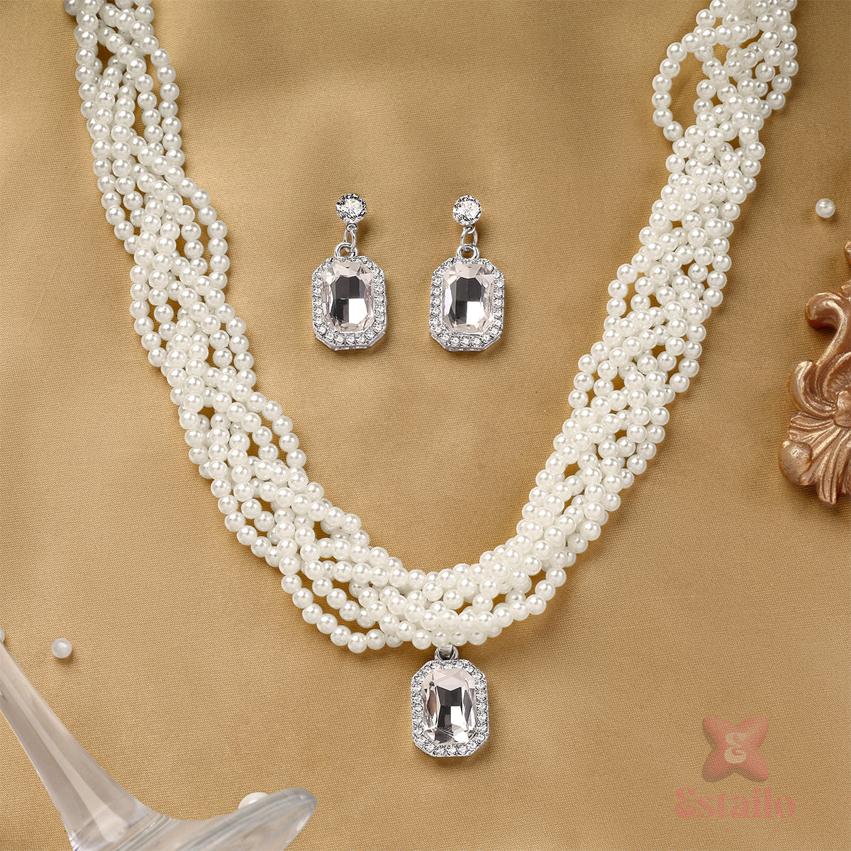 Glow Royal Pearl Necklace Set - Image 2