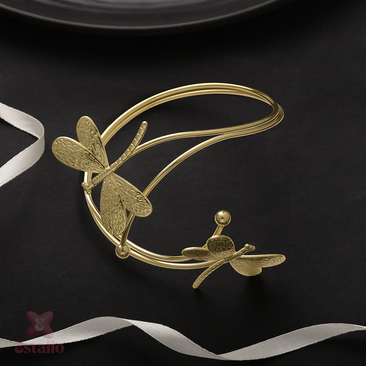 Gold Dragonfly Arm Cuff - Image 2