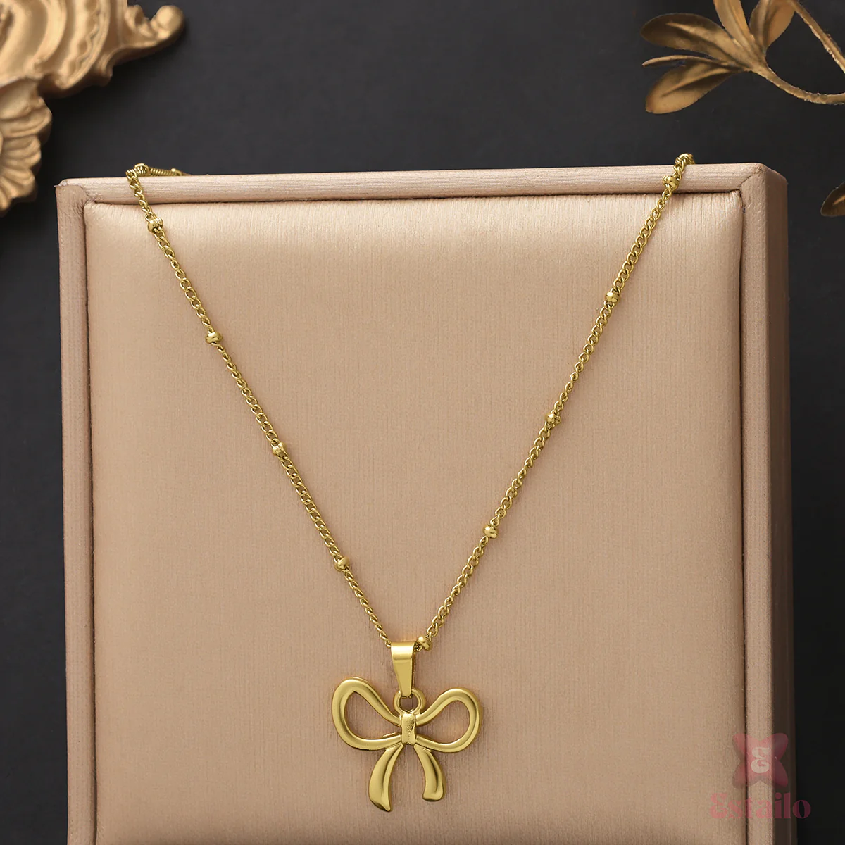 Golden Bow Serenade Neckpiece - Image 4