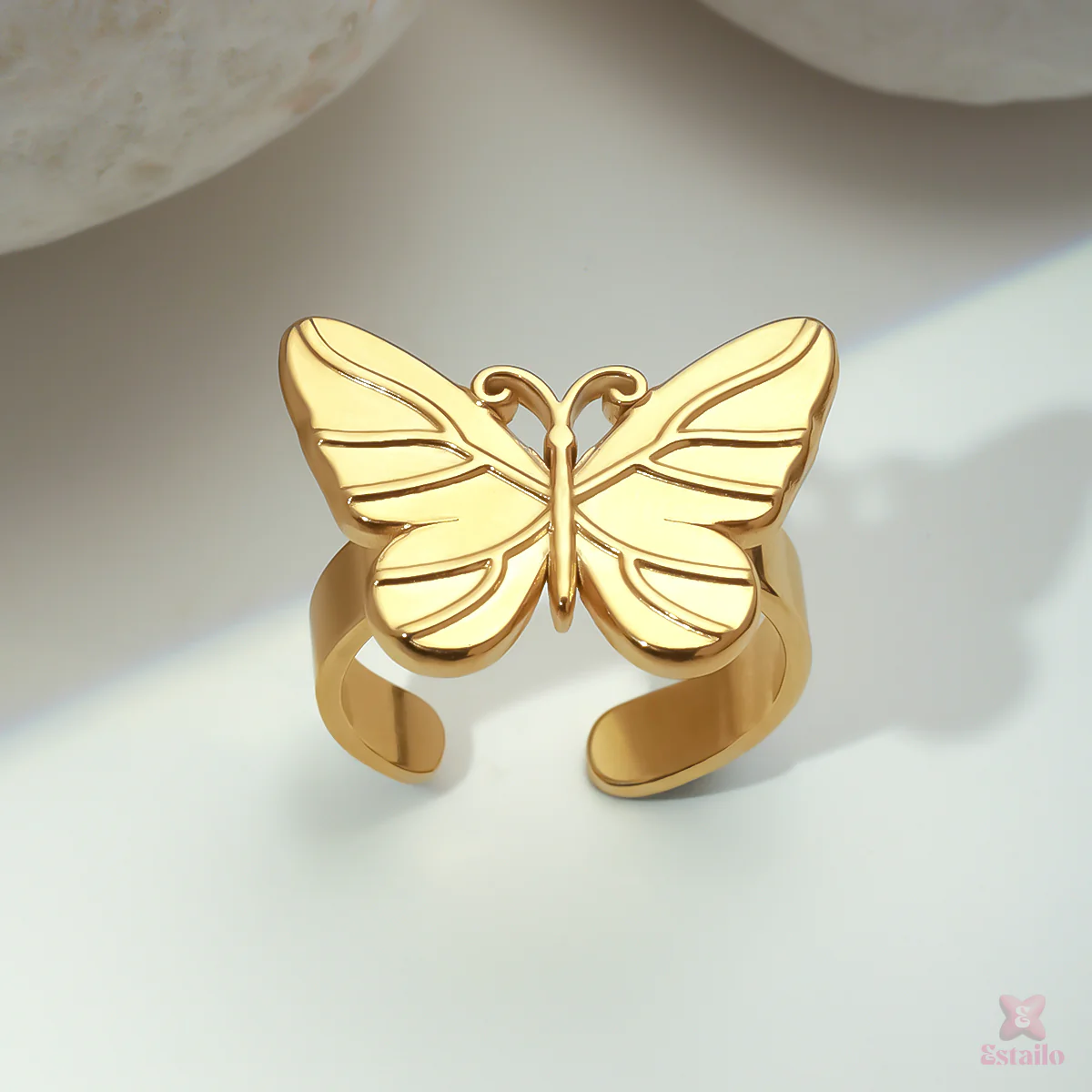 Golden Butterfly Ring - Image 2