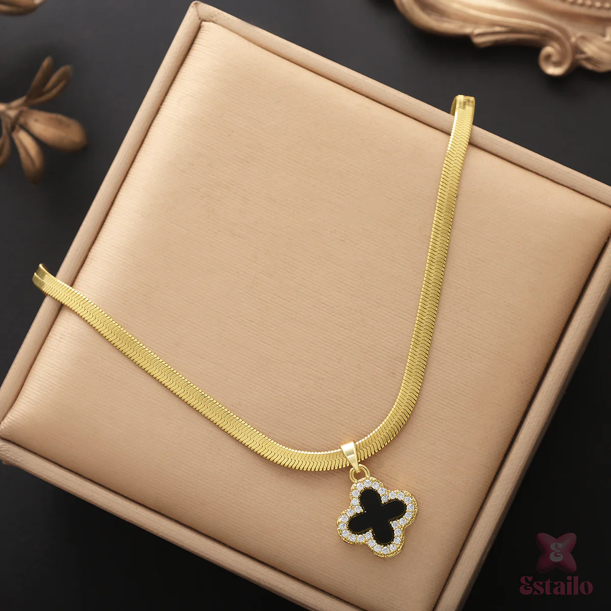 Golden Glow Chic Necklace(Worn in 2 way) - Image 2