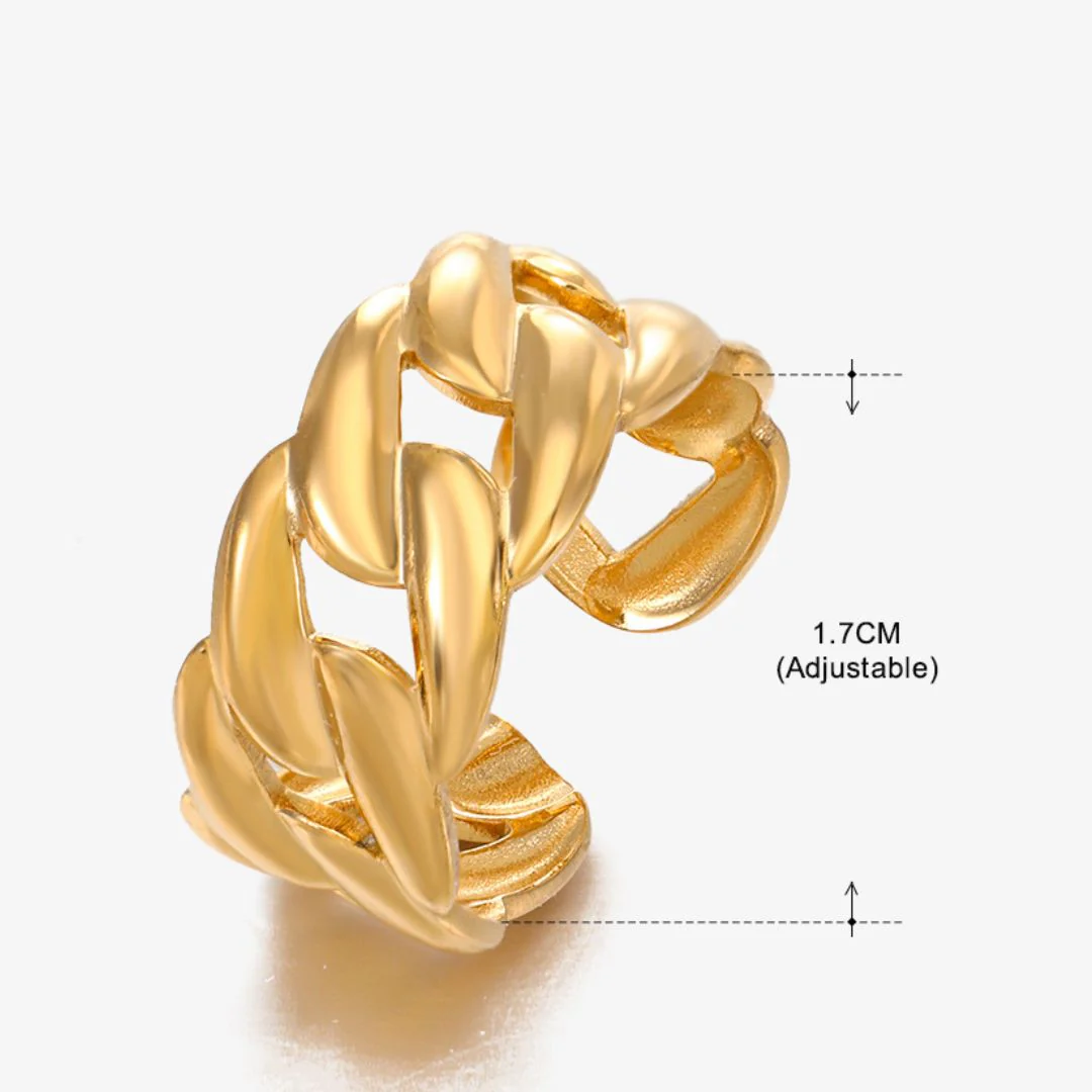 Golden Linked Ring - Image 6