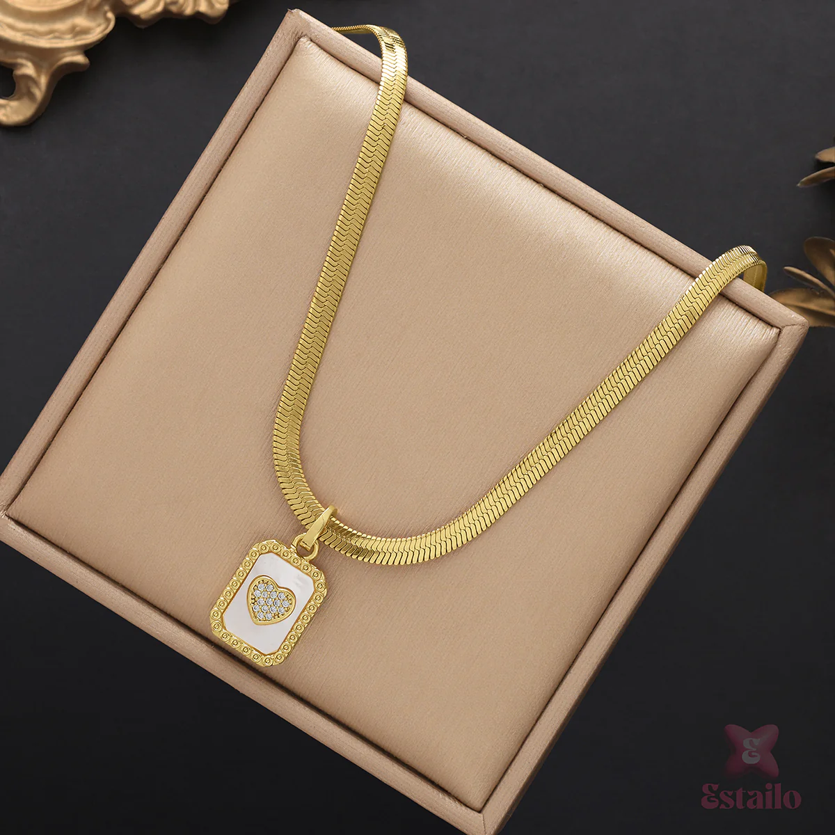 Golden Love Bloom Necklace - Image 2