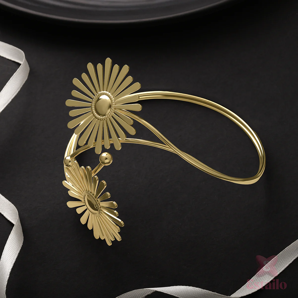 Golden Sunburst Arm Cuff - Image 3
