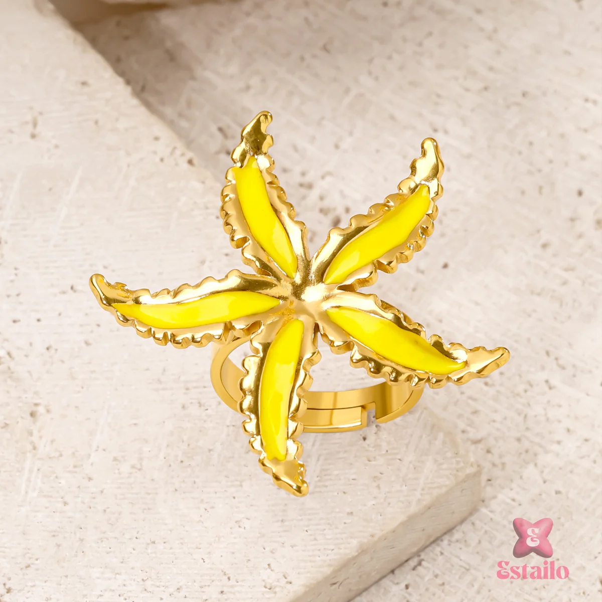 Golden Tide Starfish Ring - Image 2