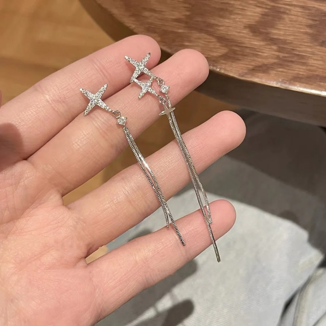 Heavenly Shine Threaders Earrings