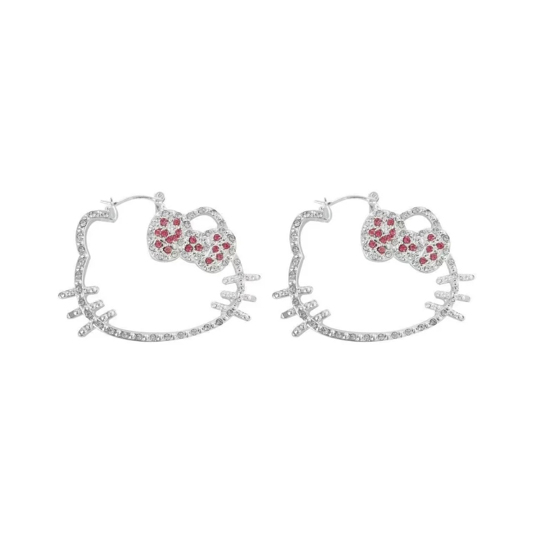 Hello Shimmer Hoops Earrings - Image 7