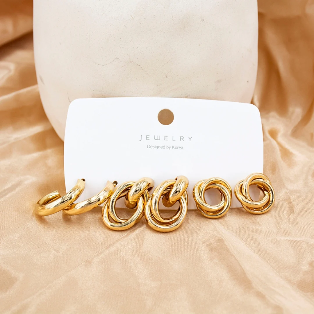 K-Trend Chunky Combo Earring - Image 2