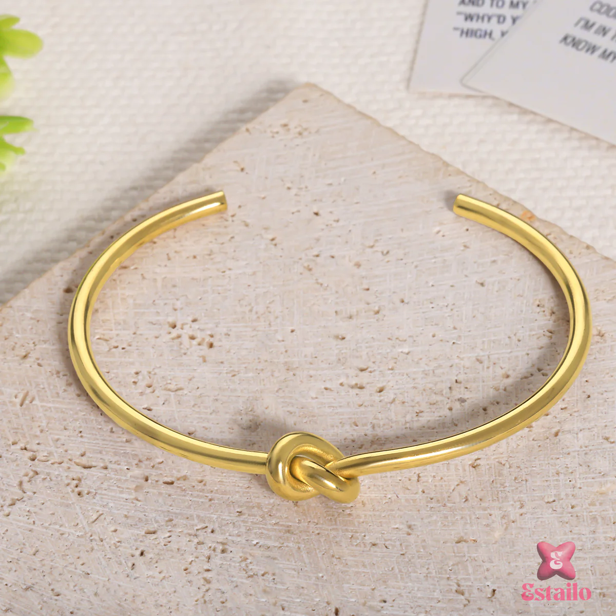 Knot of Love Cuff Bracelet - Image 2