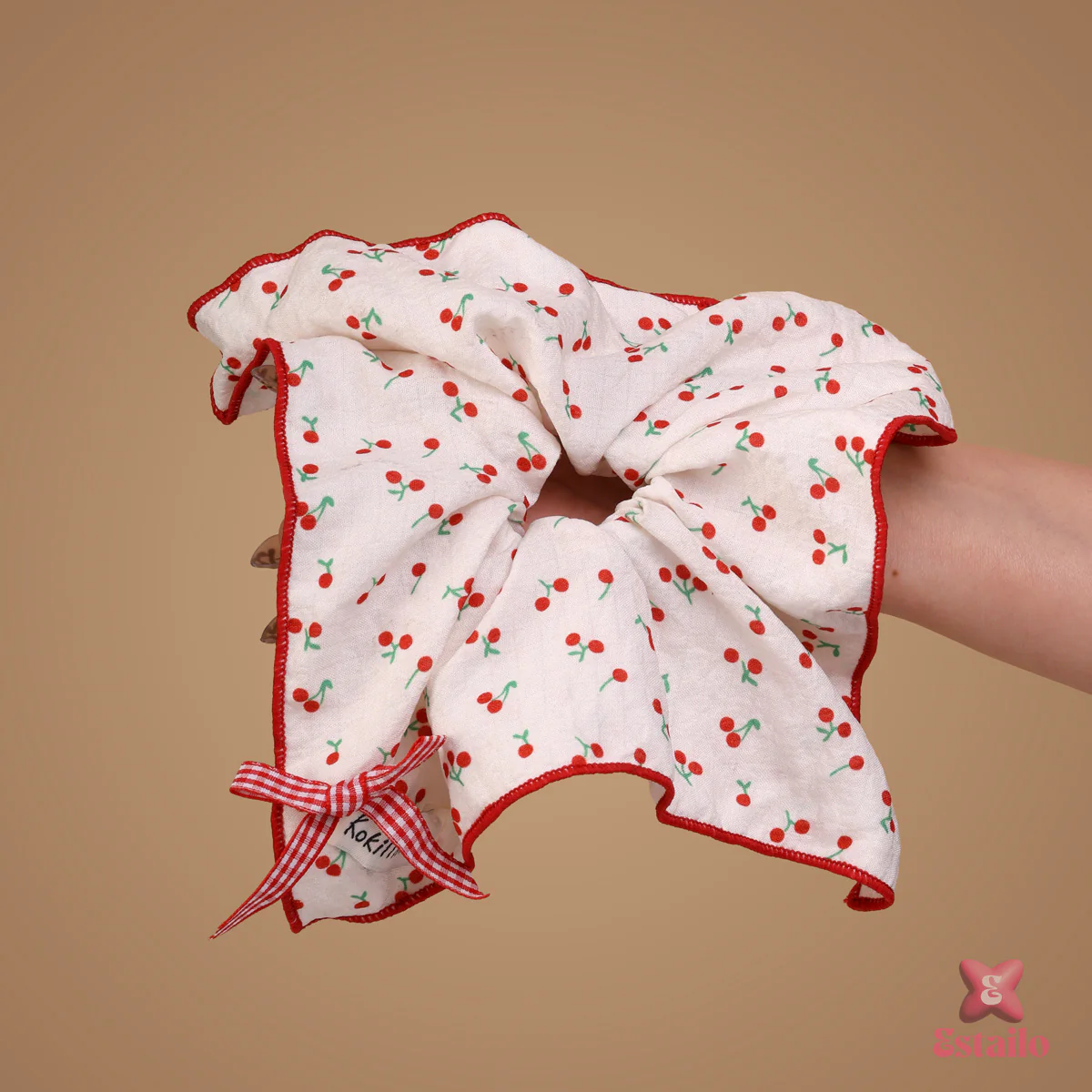 Kokima Cherry Scrunchie - Image 3