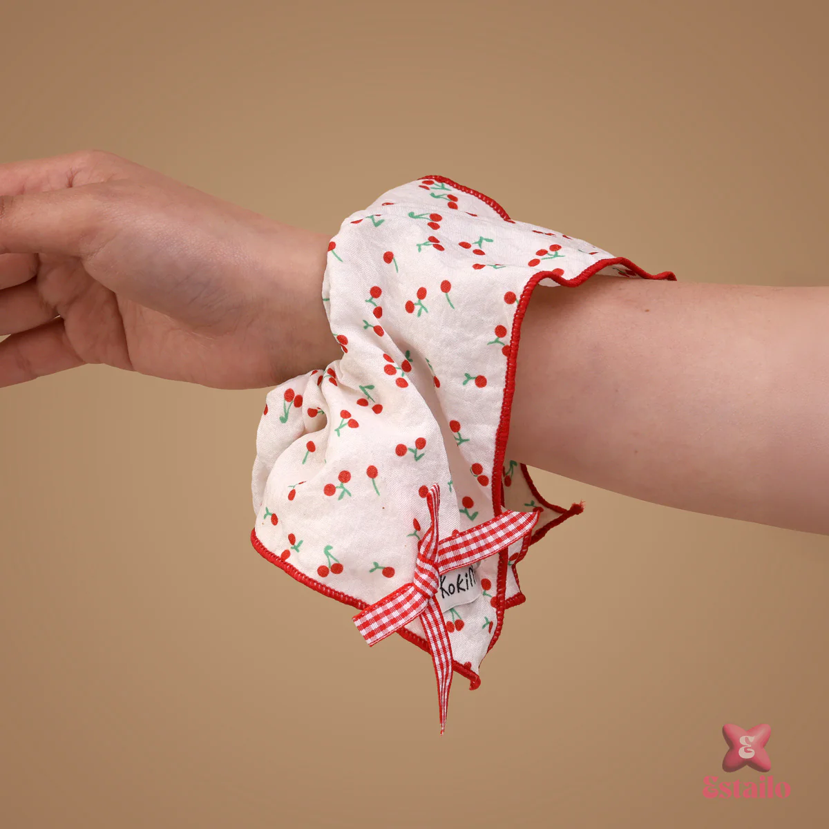 Kokima Cherry Scrunchie - Image 5