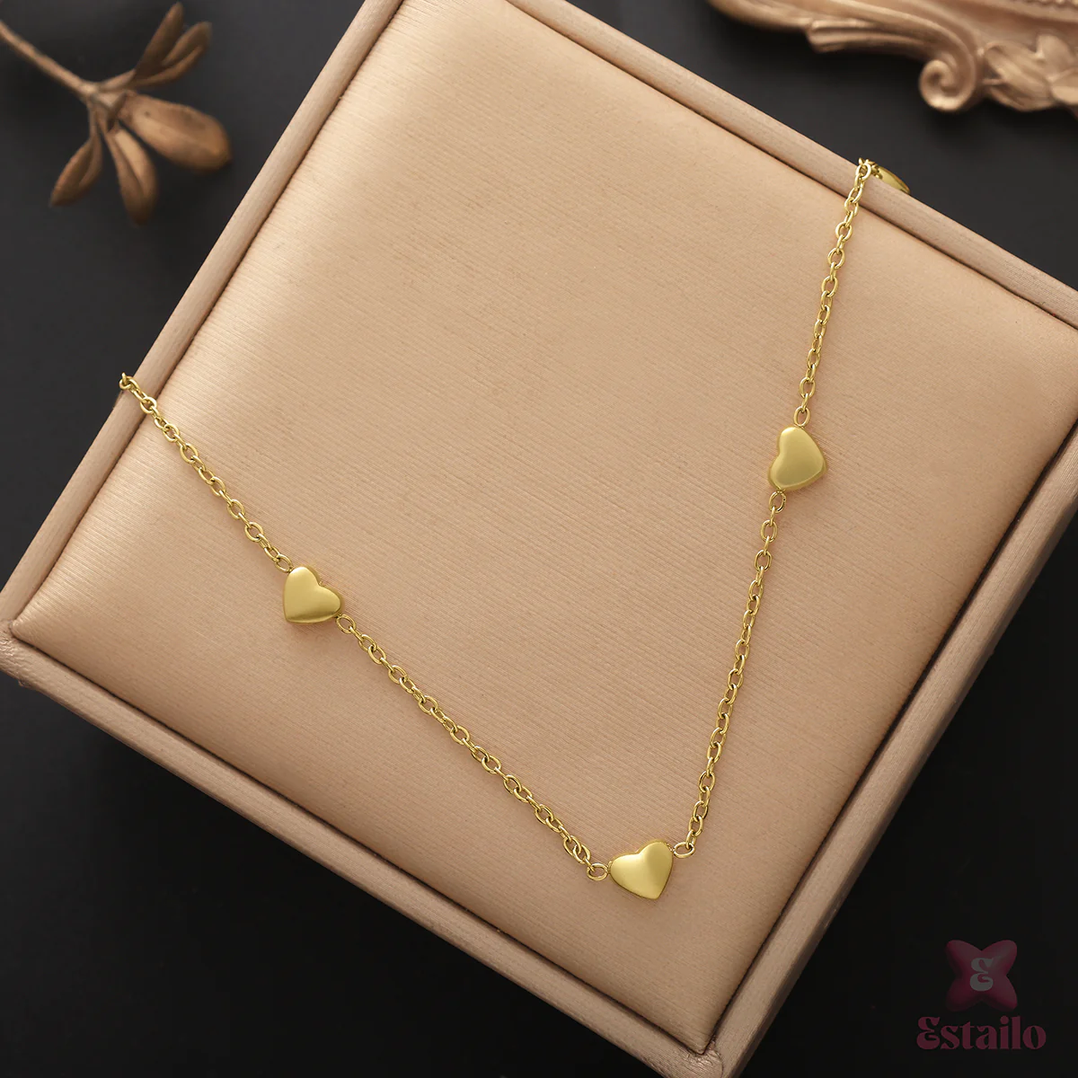 Love in Heart Chain Necklace - Image 2