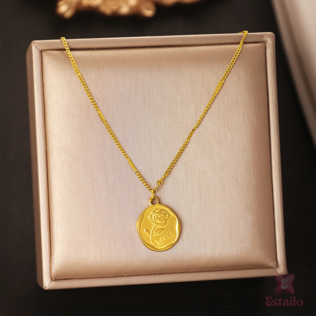 Love's Golden Seal Necklace - Image 2