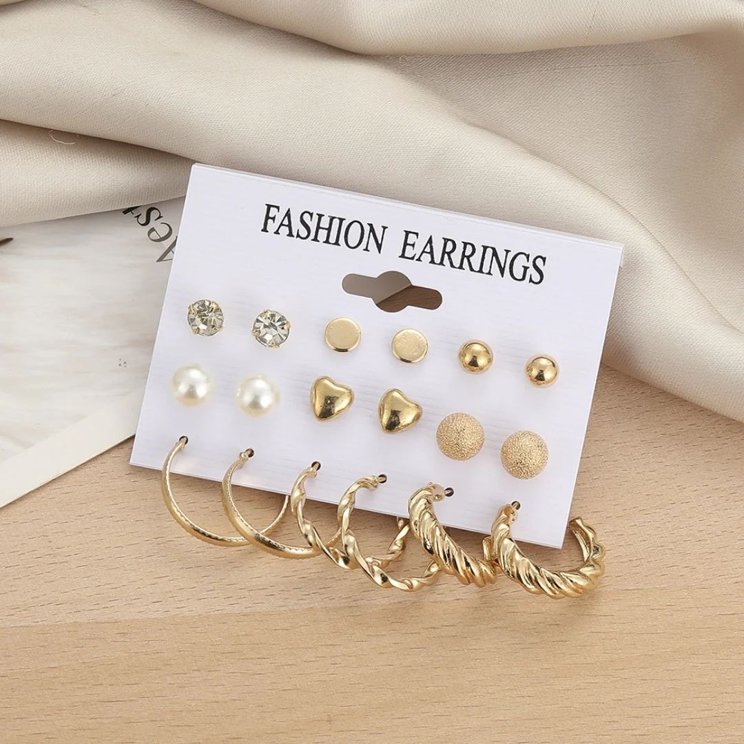 Luxe Loop & Stud Set Combo Earring