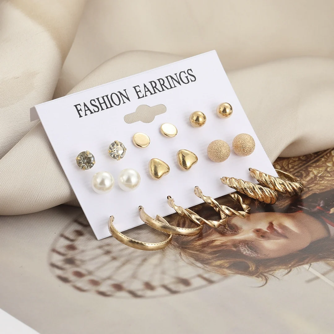 Luxe Loop & Stud Set Combo Earring - Image 2