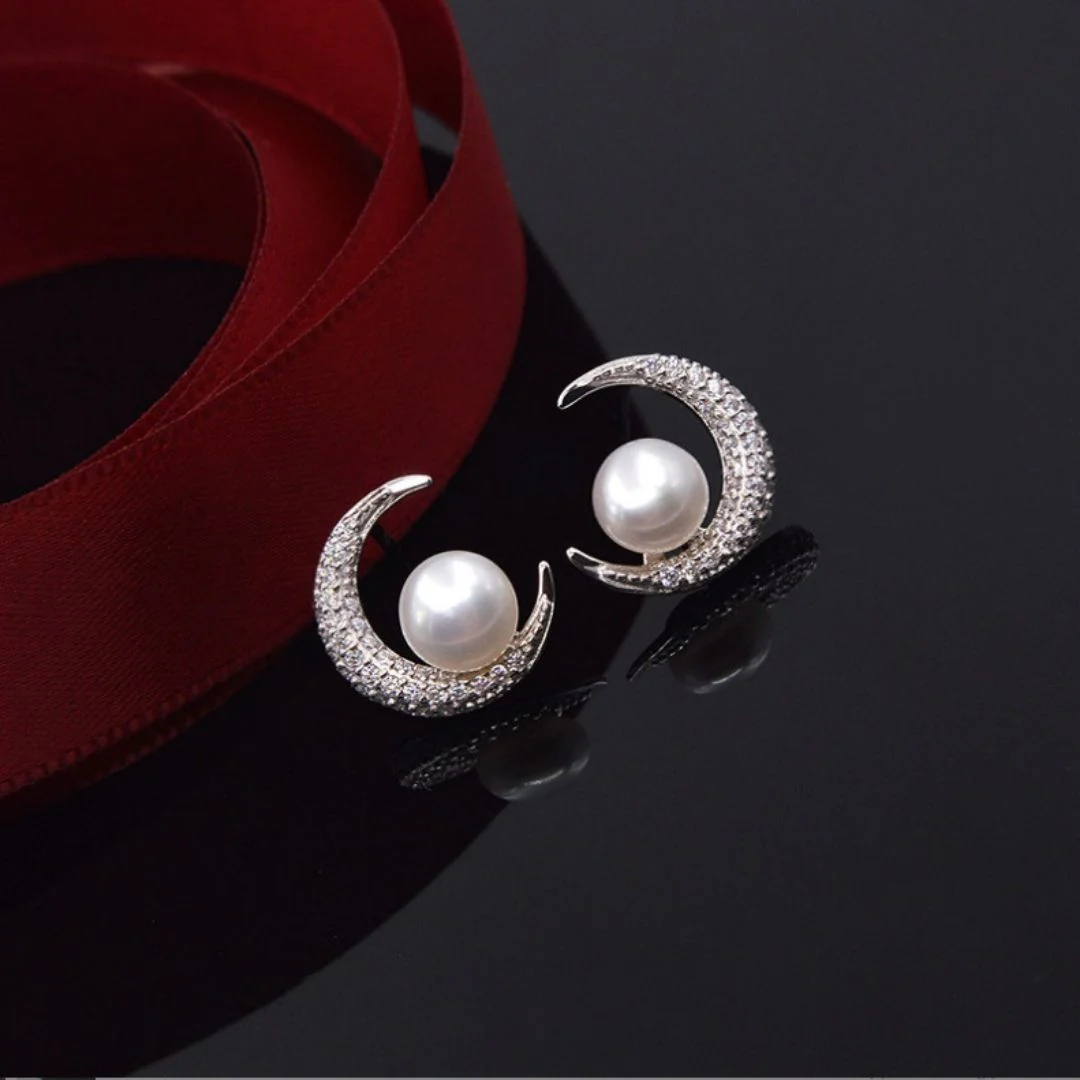 Night Sky Pearls Earrings