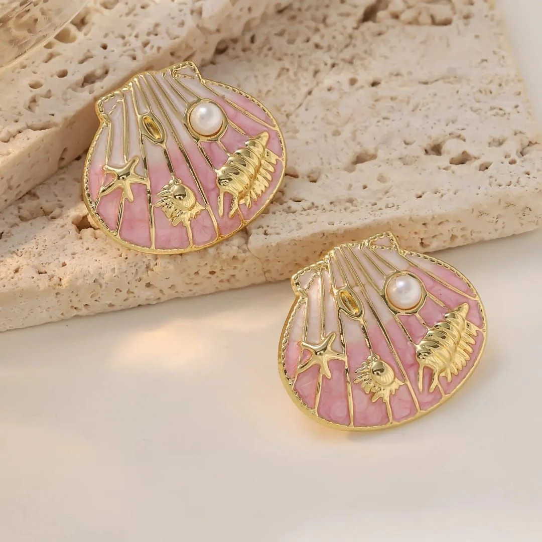 Ocean Breeze Stud Earrings