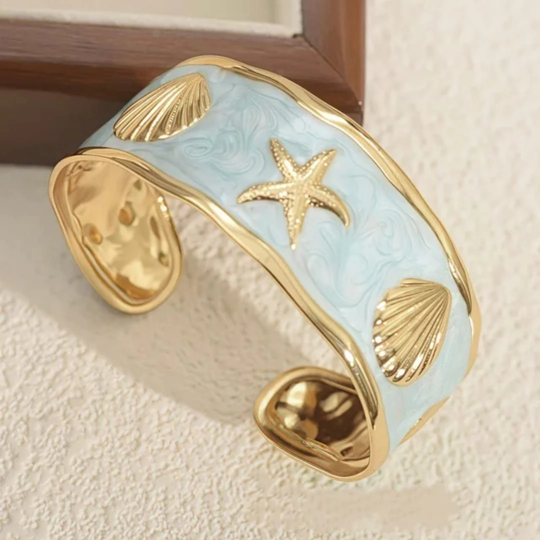 Ocean Whisper Cuff Bracelet - Image 2