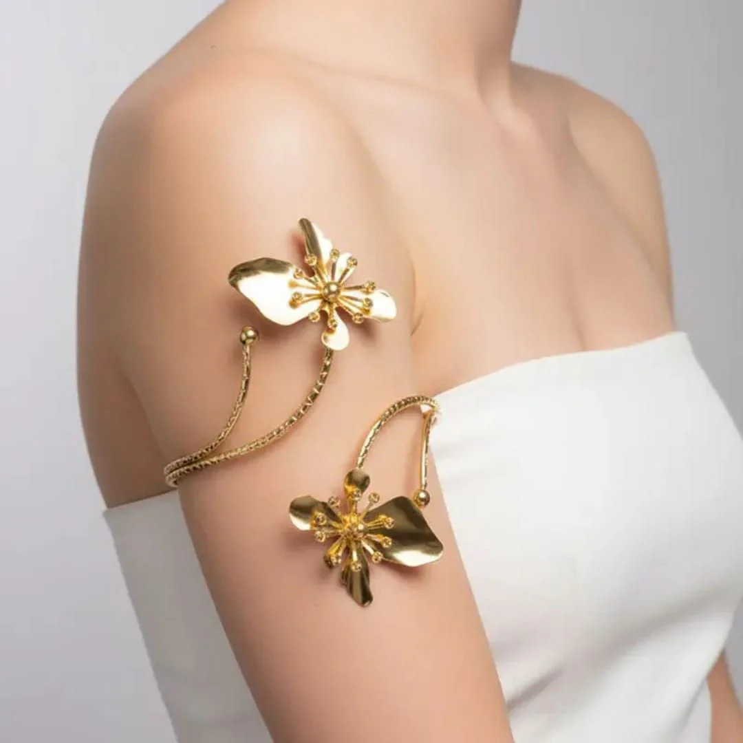 Olympian Floral  Arm Cuff