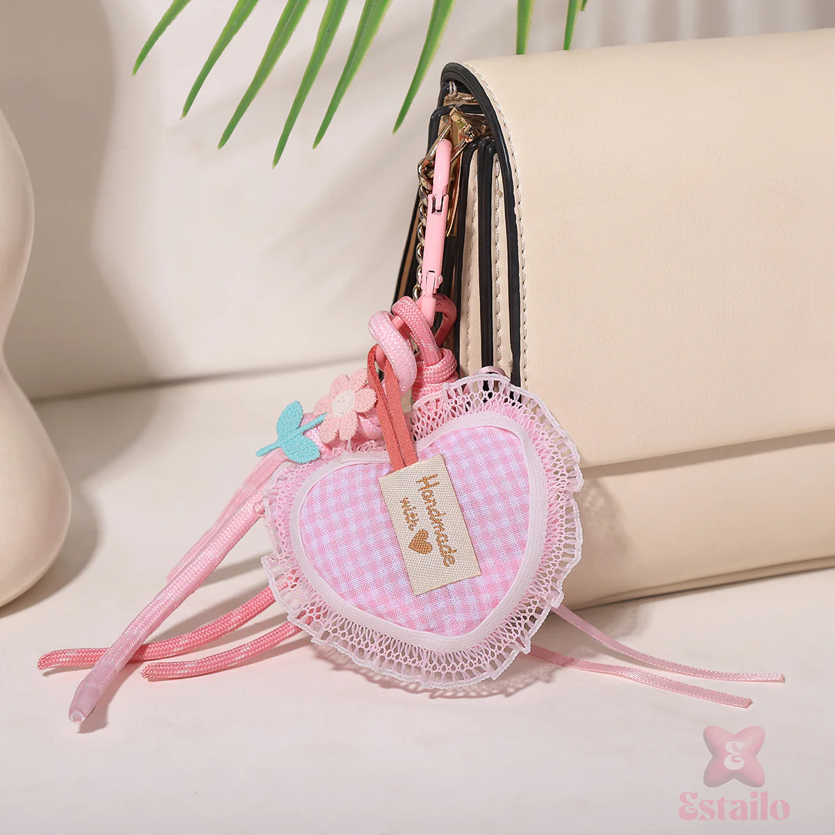 Pastel Love Knot Bag Charm - Image 3