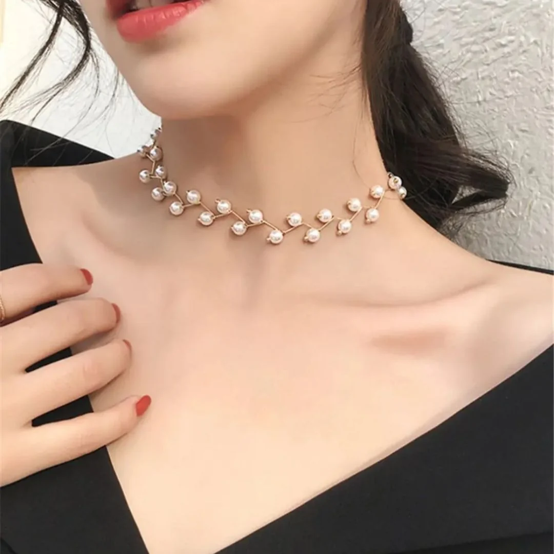 Pearl Vine Choker Necklace - Image 2
