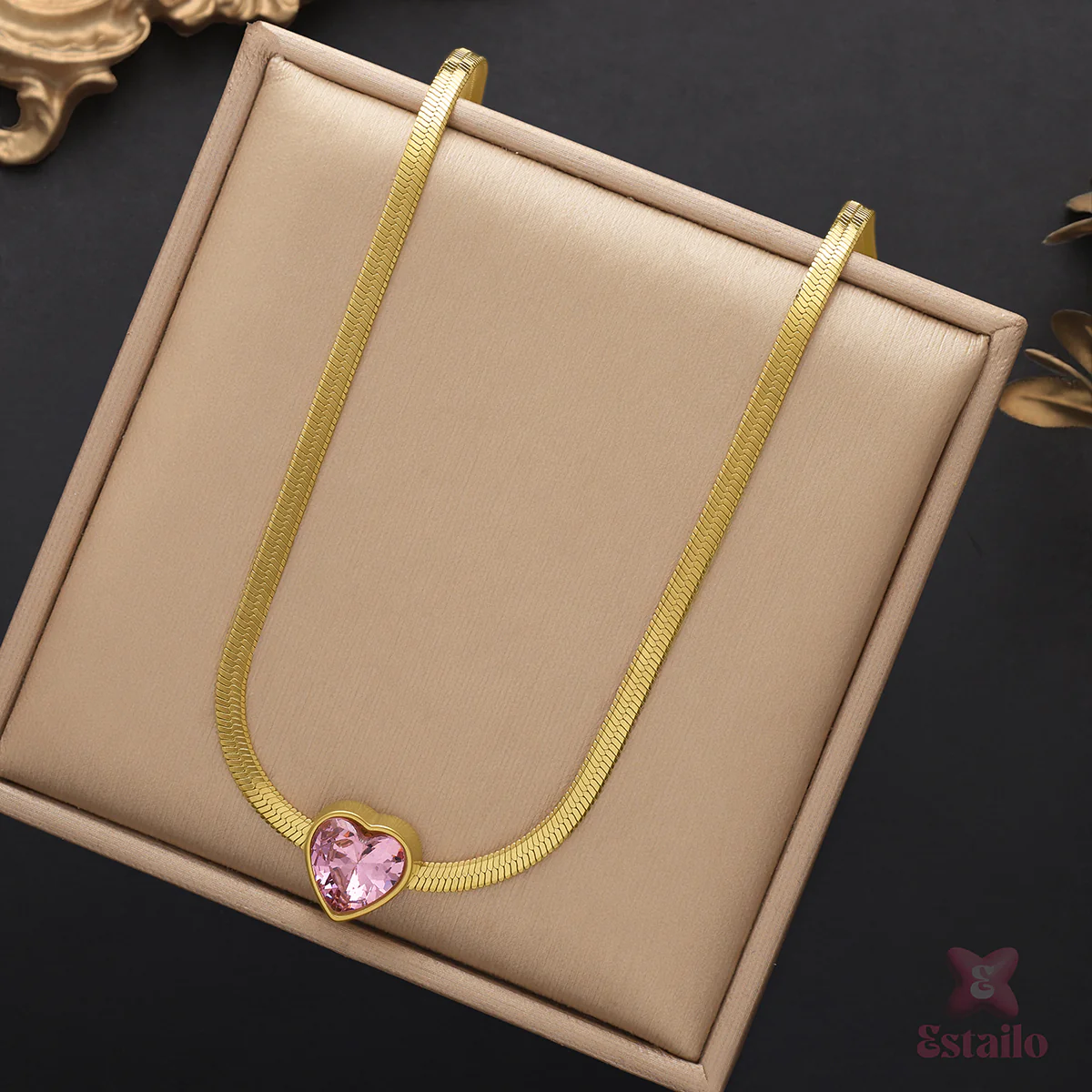 Pink Heart Lumina Necklace - Image 2
