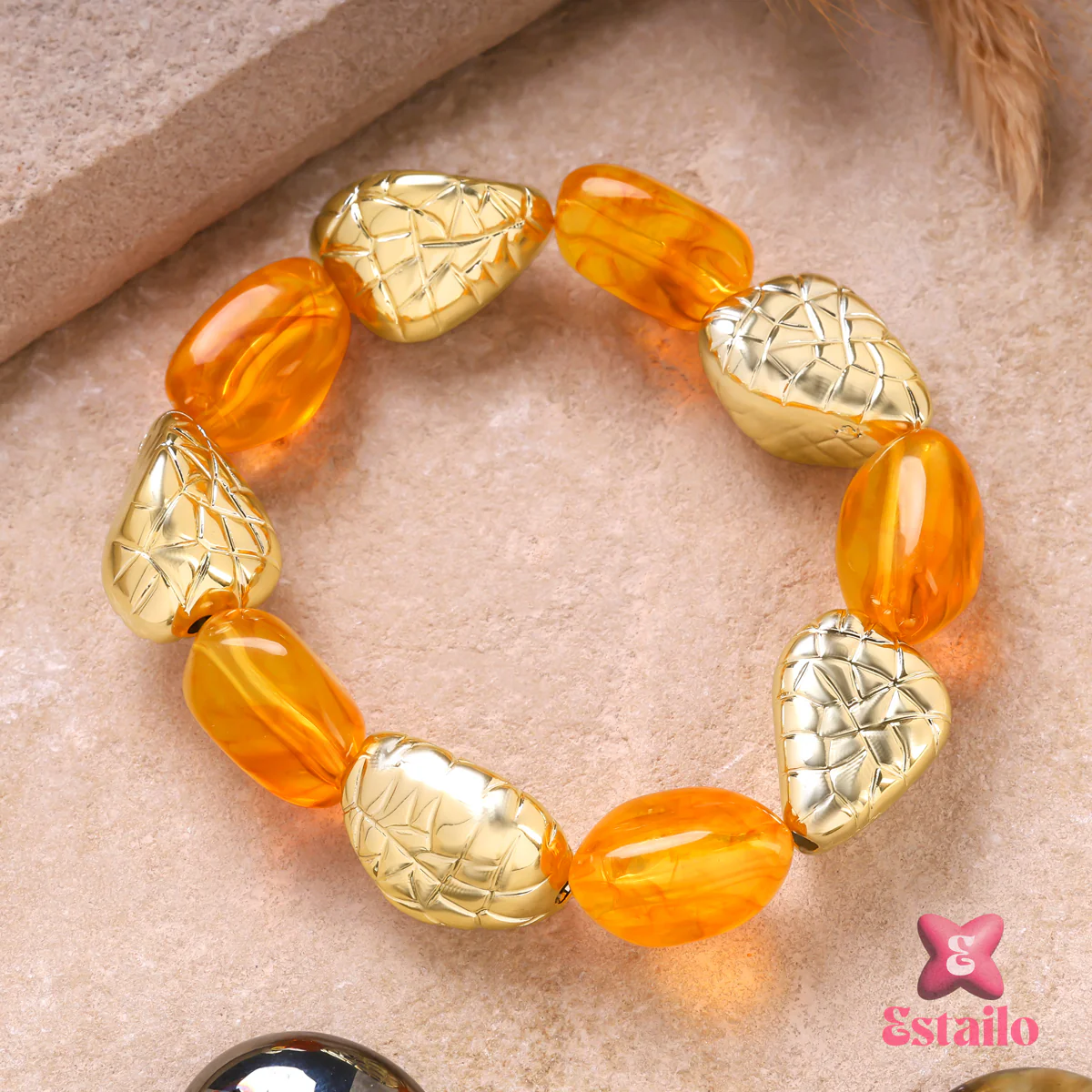 Polished Amber Bracelet - Image 3