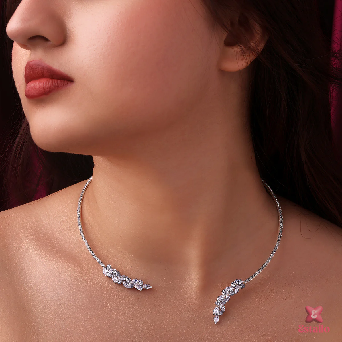 Princess Bloom Solitaire Necklace