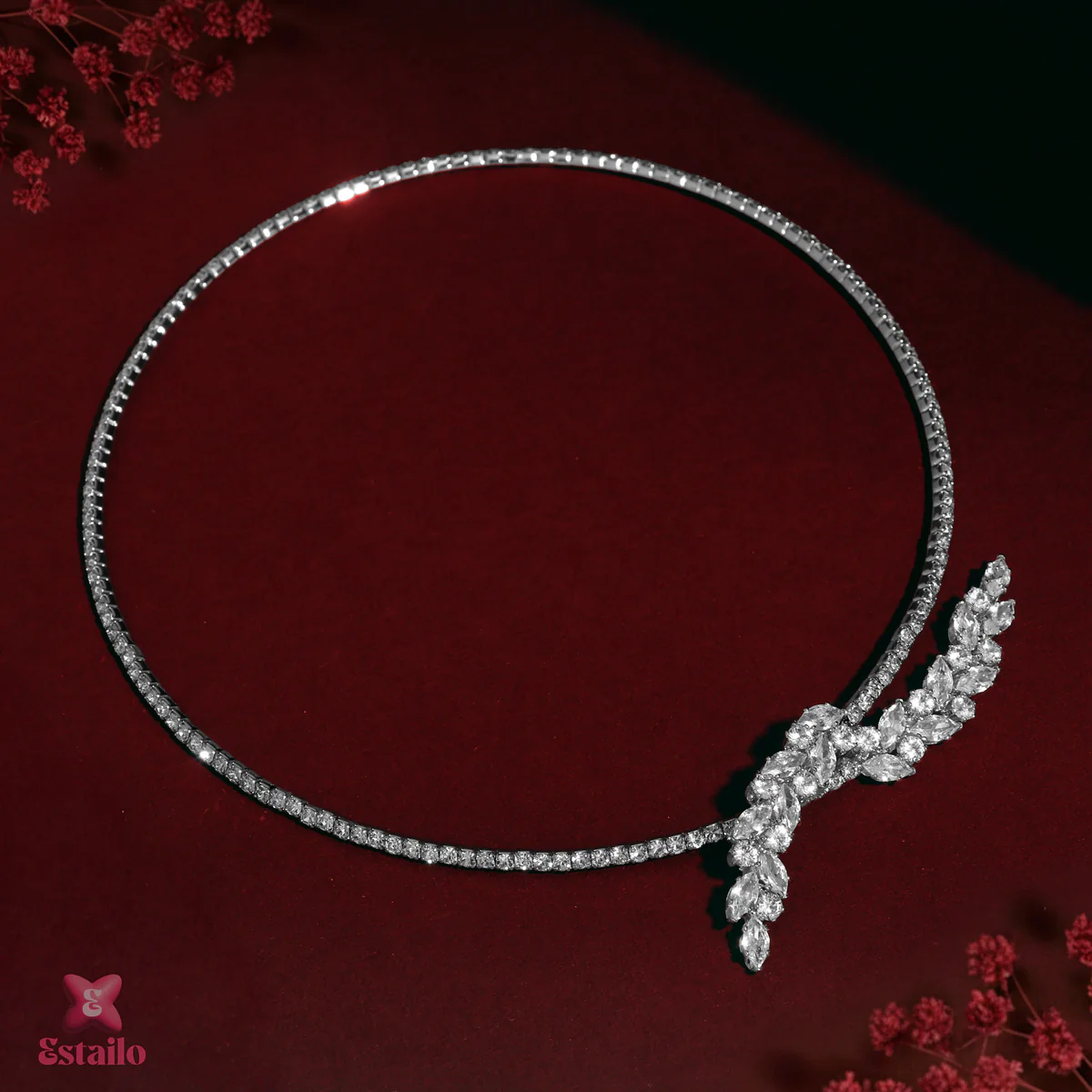 Princess Bloom Solitaire Necklace - Image 2