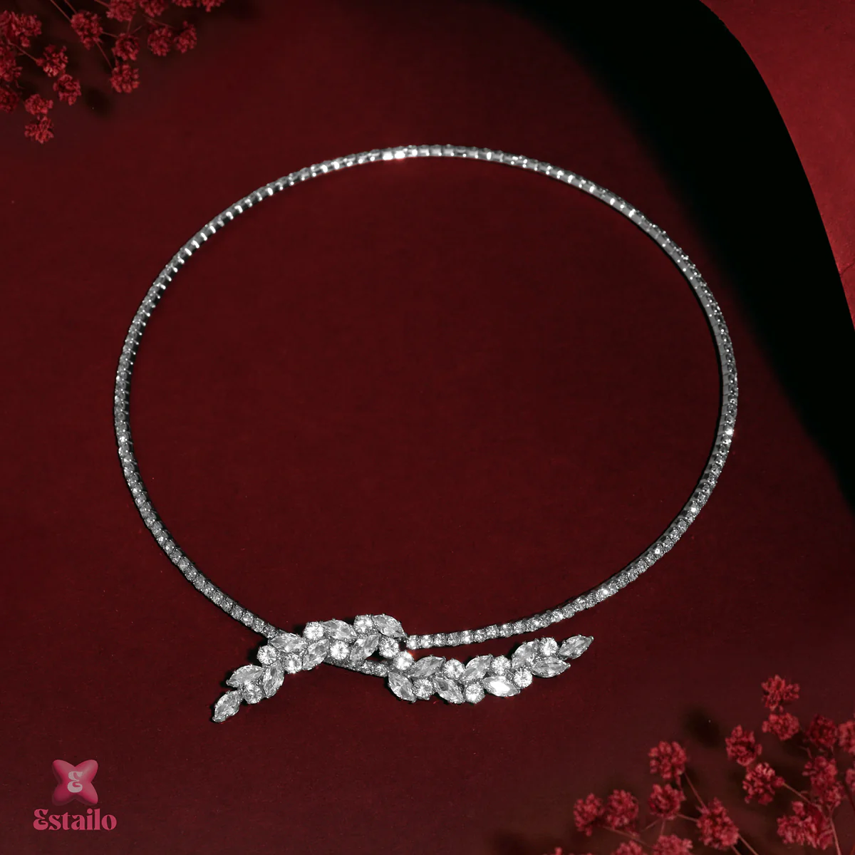 Princess Bloom Solitaire Necklace - Image 3
