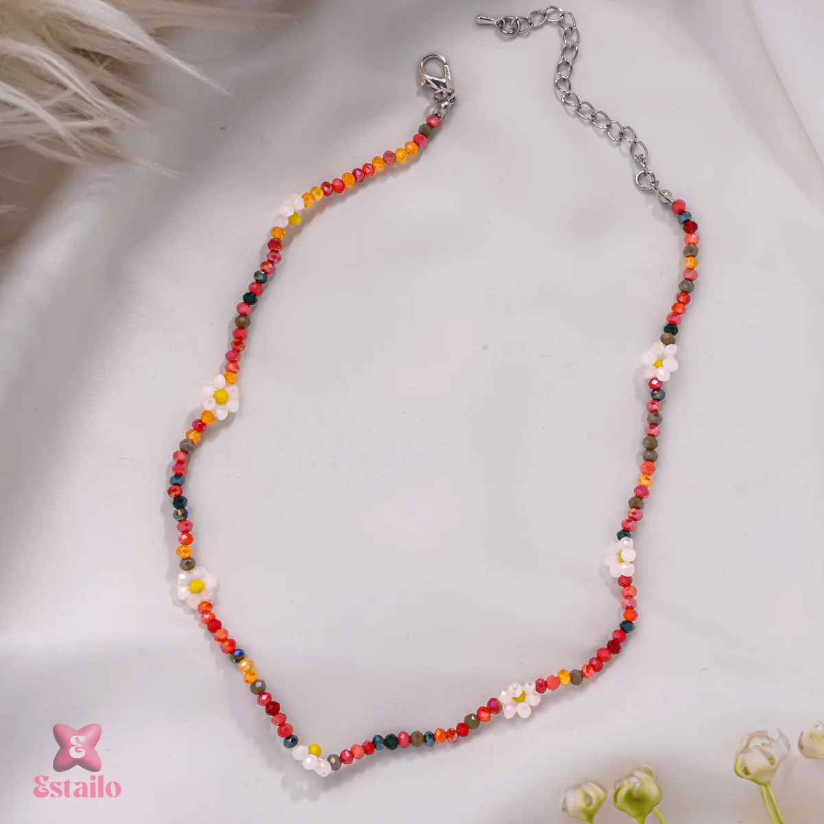 Prism Beaded Necklace - Image 2