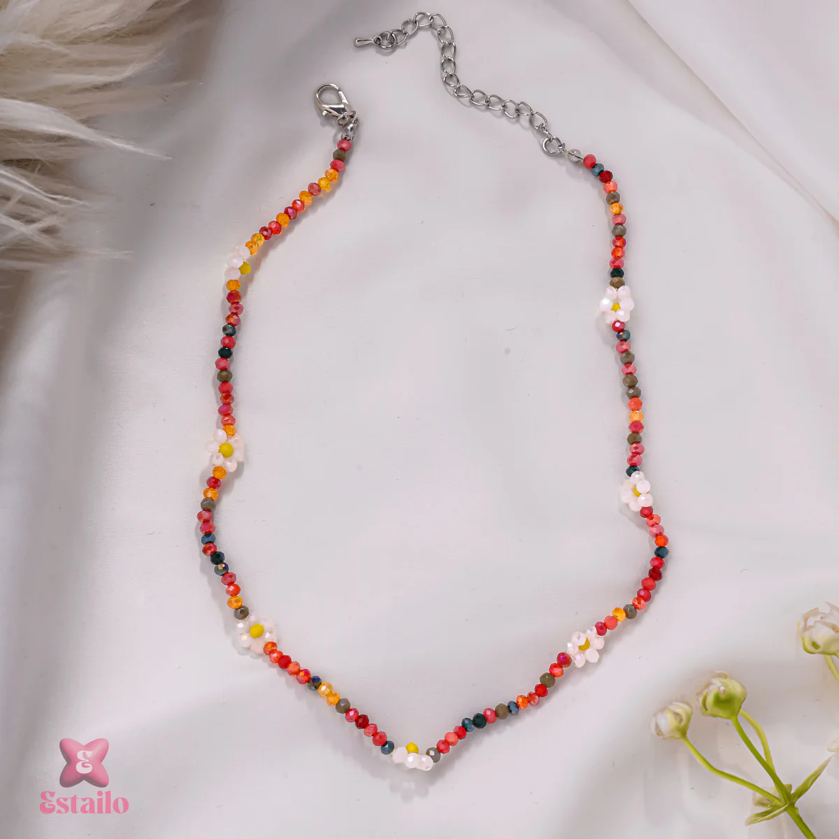 Prism Beaded Necklace - Image 3
