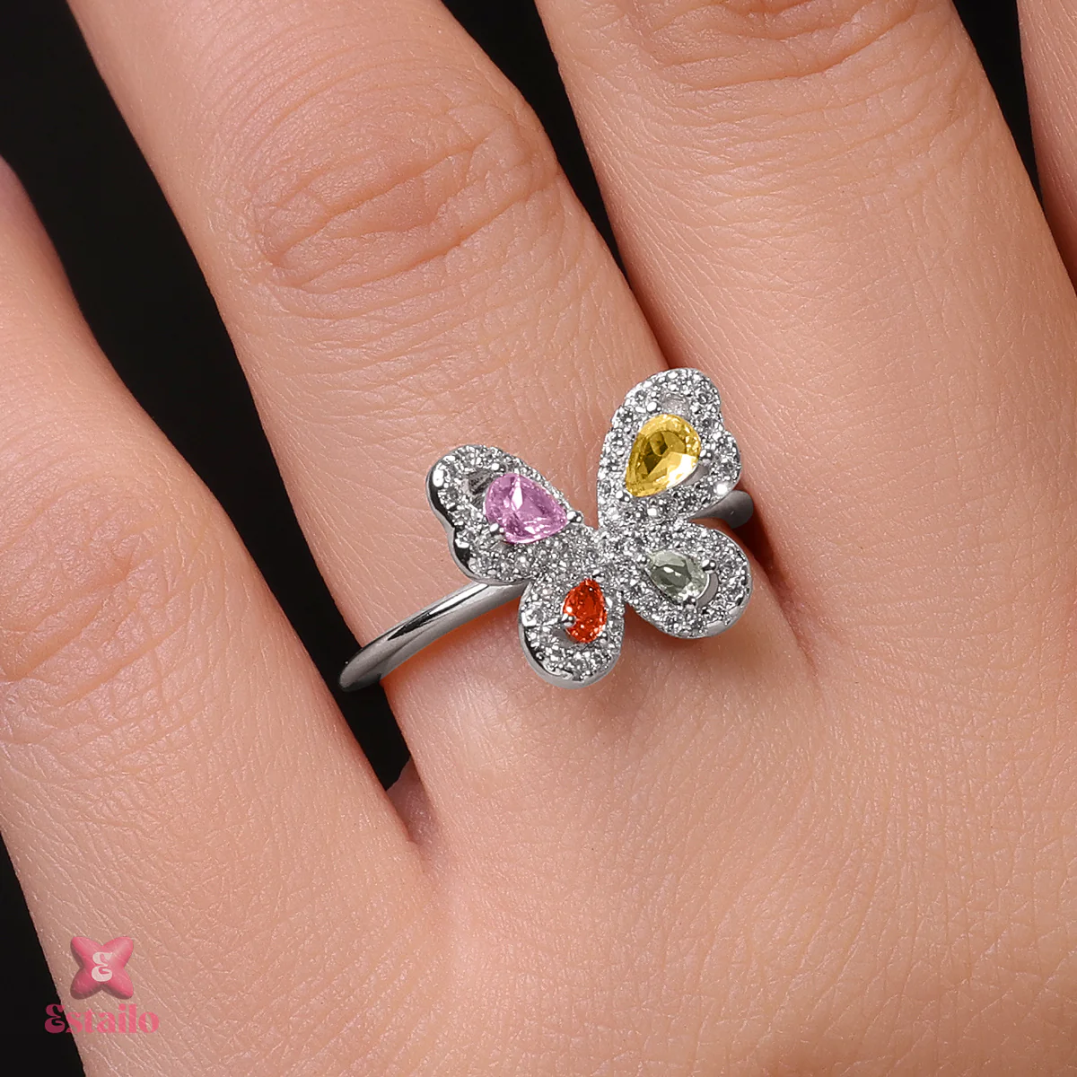 Prism Butterfly Ring - Image 4