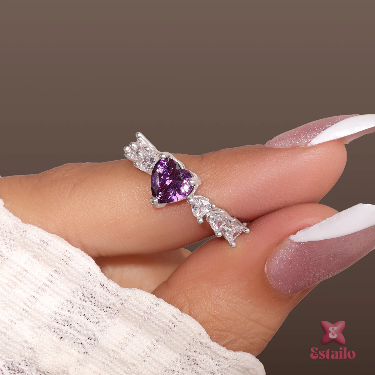 Purple Heart Ring
