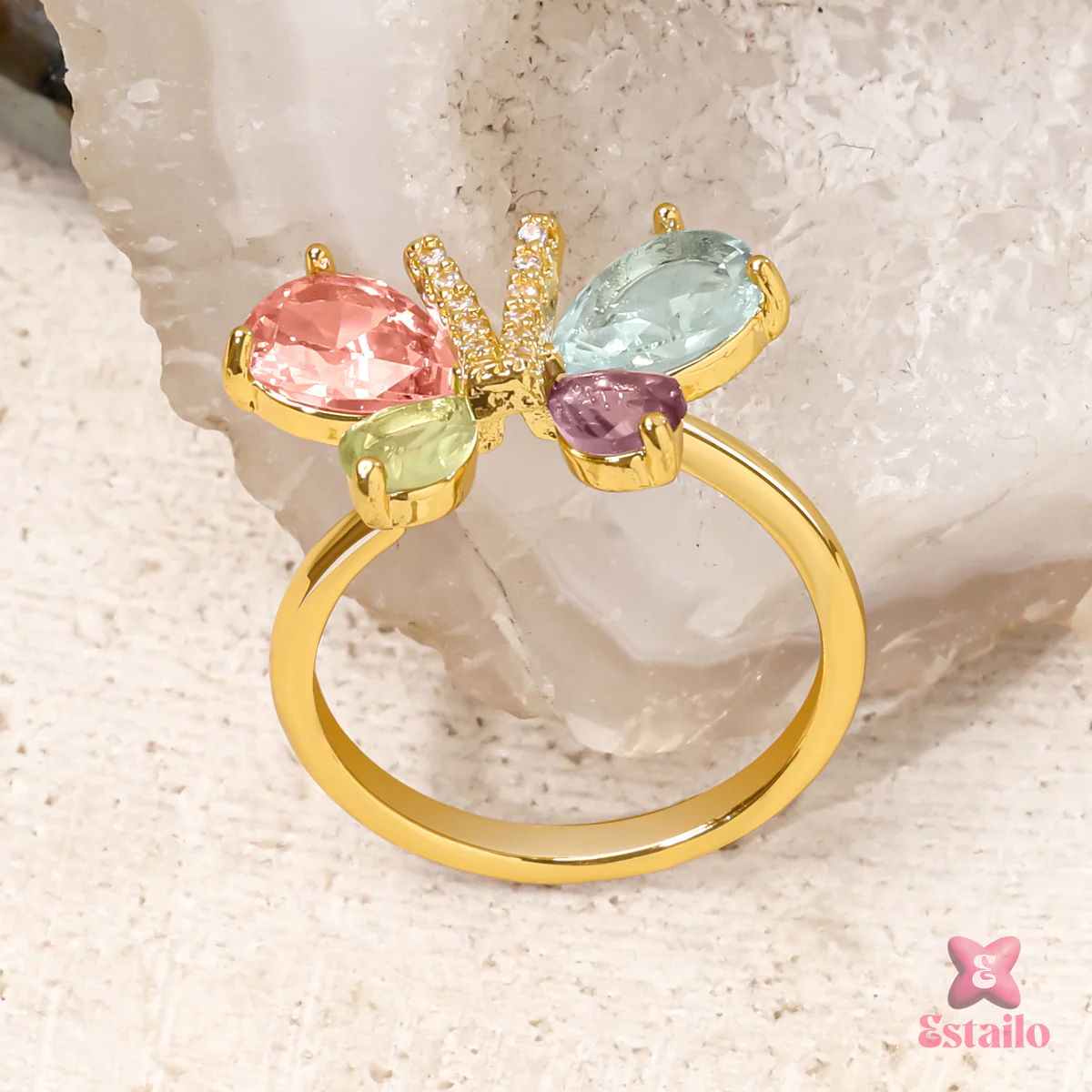 Rainbow Wing Ring - Image 4