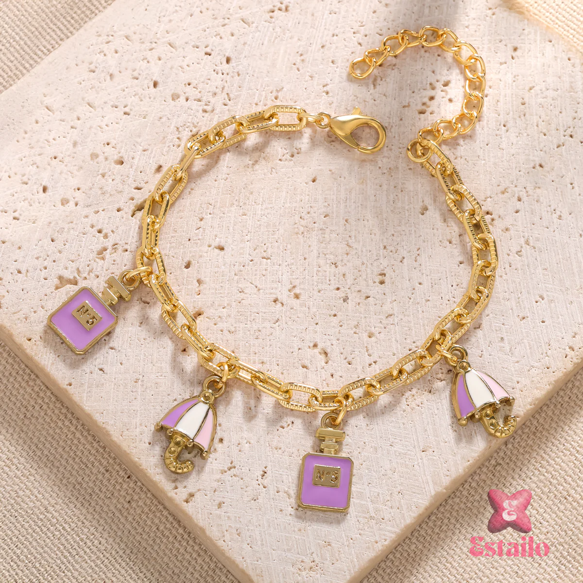 Rainy Day Glam Charm Bracelet - Image 2