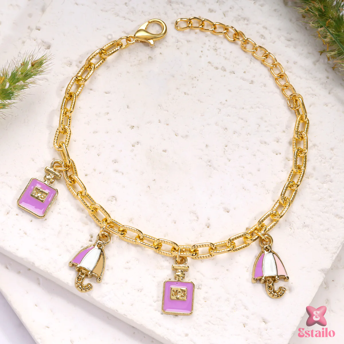 Rainy Day Glam Charm Bracelet - Image 4