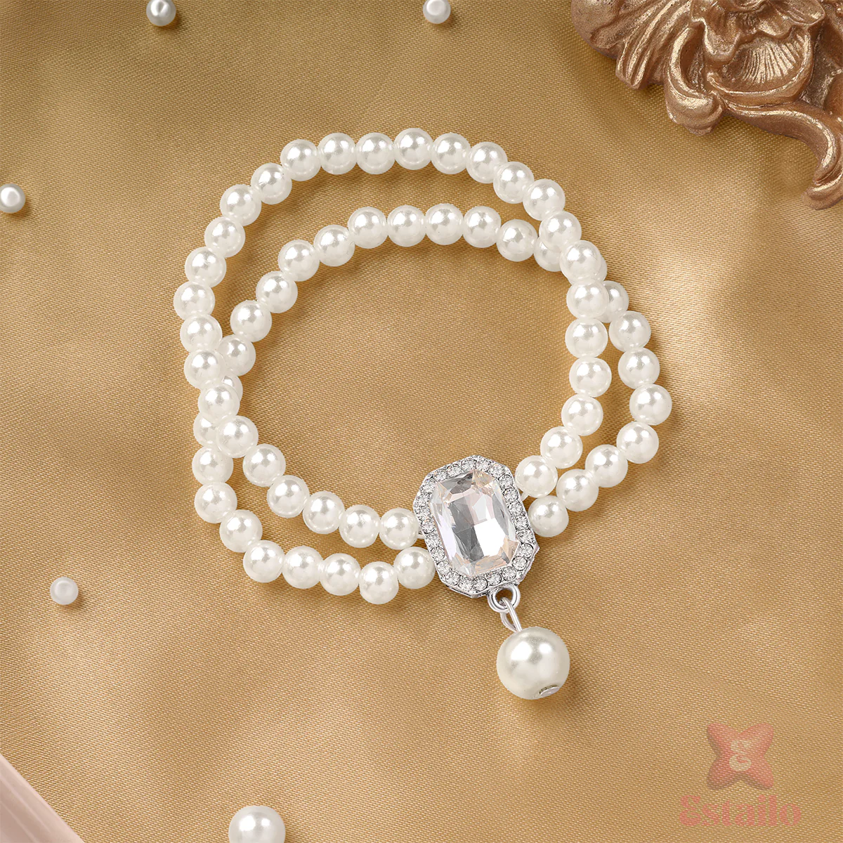 Royal Pearl Charm Bracelet - Image 2