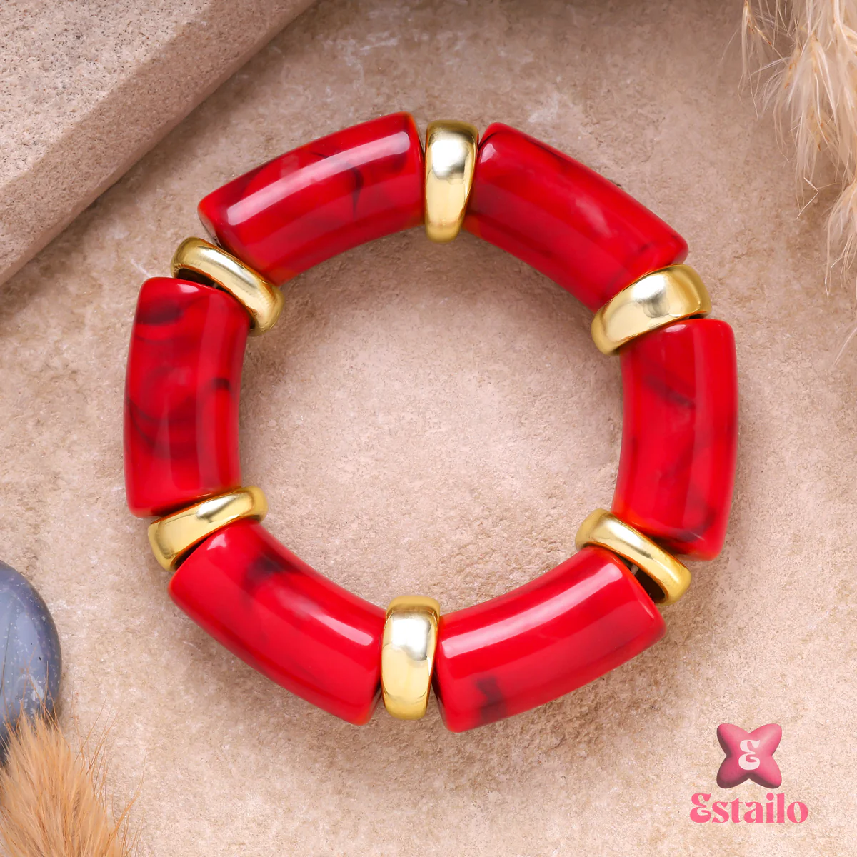 Scarlet Estate Stretch Bracelet - Image 3