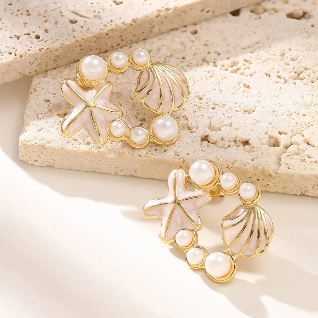 Seaside Bloom Studs Earring - Image 2