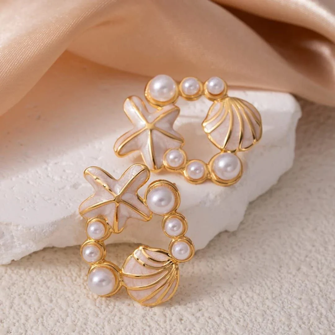 Seaside Bloom Studs Earring - Image 4