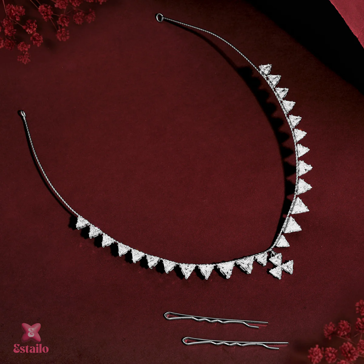 Serene Sparkle Solitaire Hair Accessories - Image 2