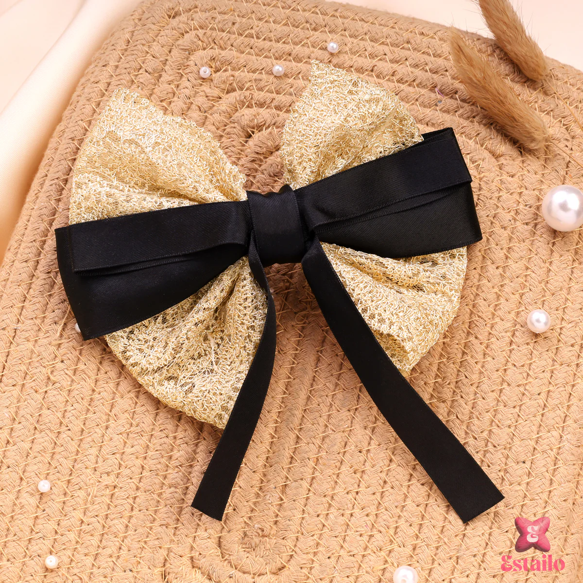 Shiny Bow Hair Clip - Image 2
