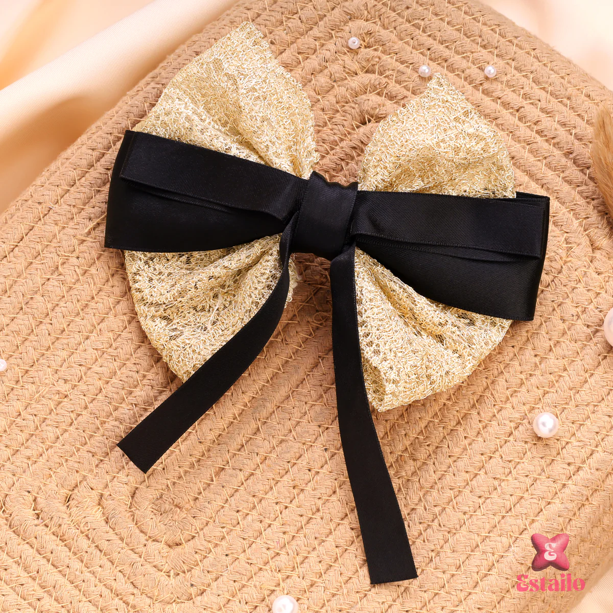 Shiny Bow Hair Clip - Image 4