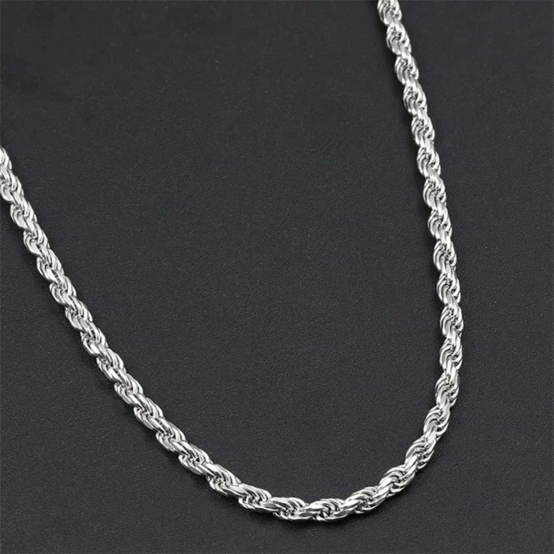 Silver Serpentine Chain Necklace