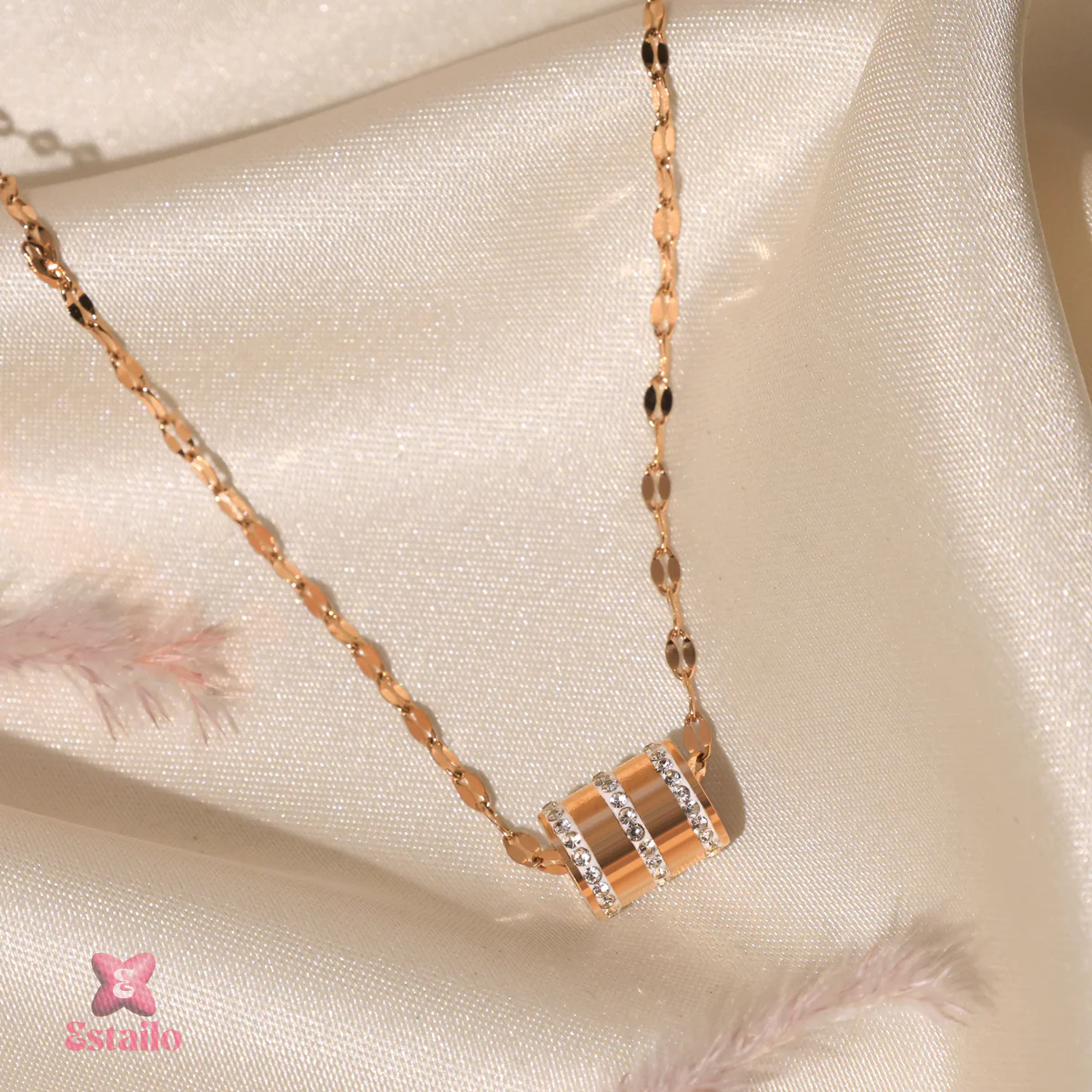 Sparkling Barrel Necklace - Image 2