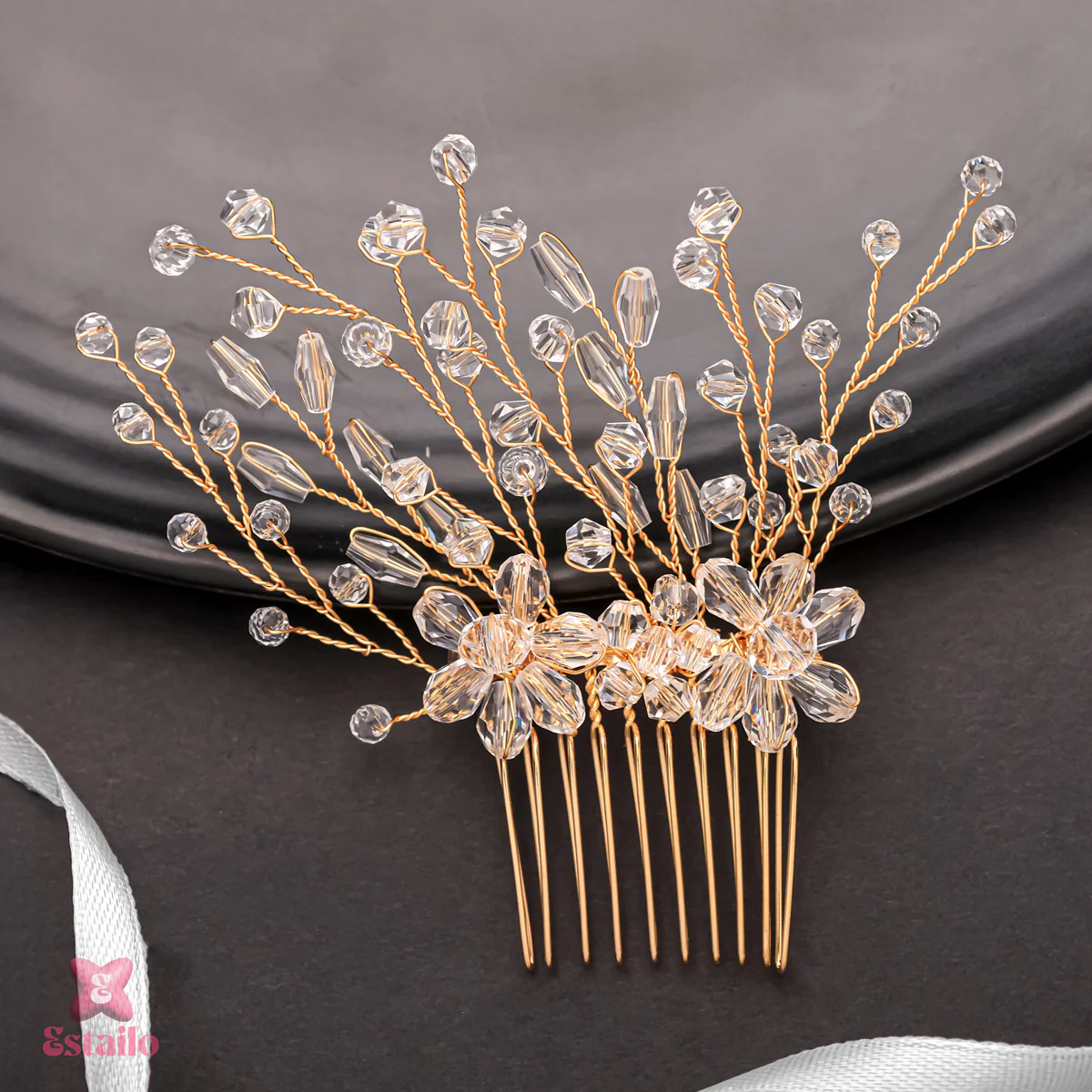 Starlight Blossom Hair Comb