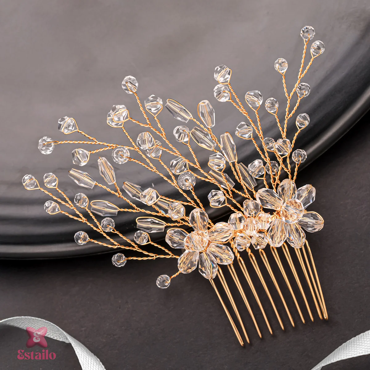 Starlight Blossom Hair Comb - Image 2