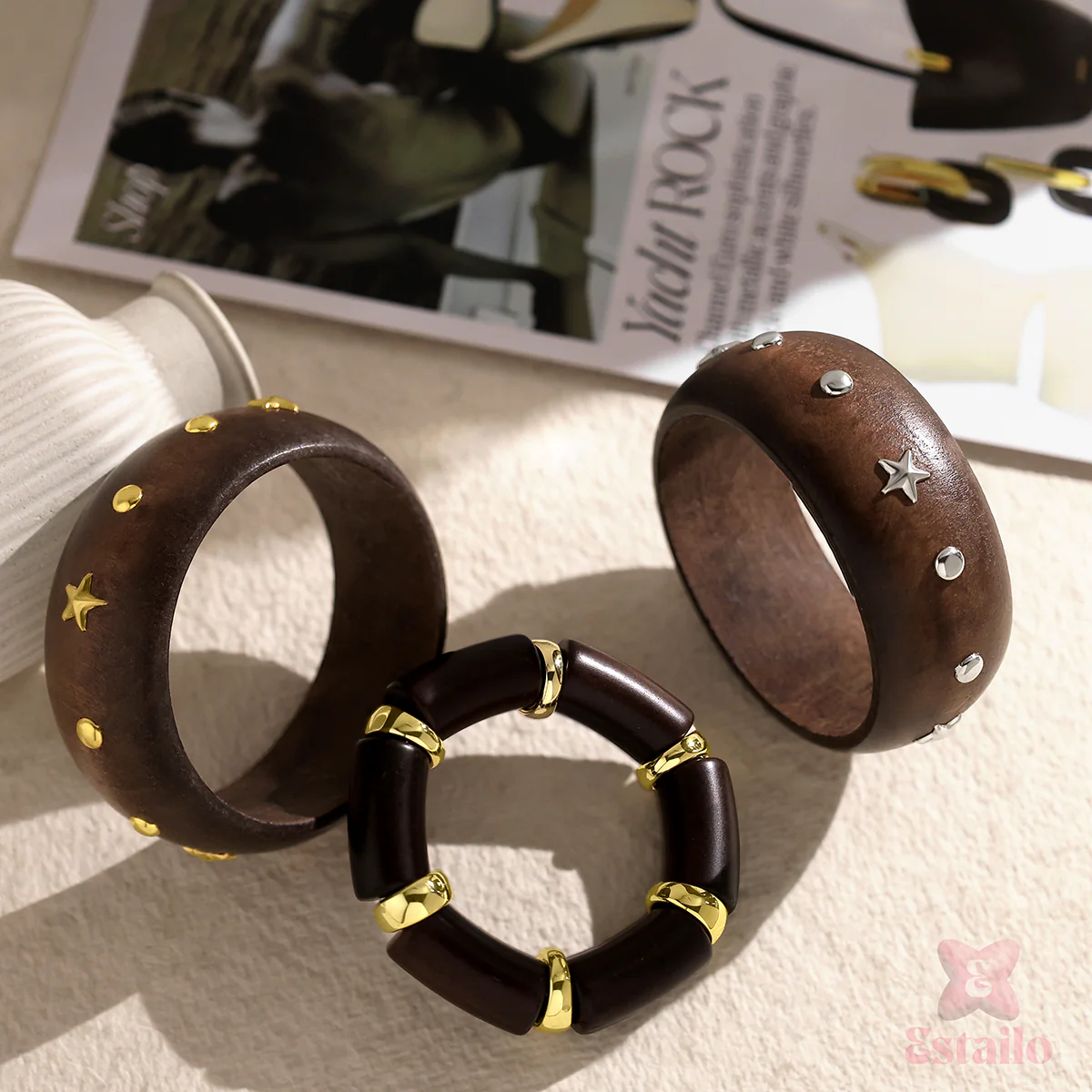 Starry Night Stack Bangle Bracelet - Image 2