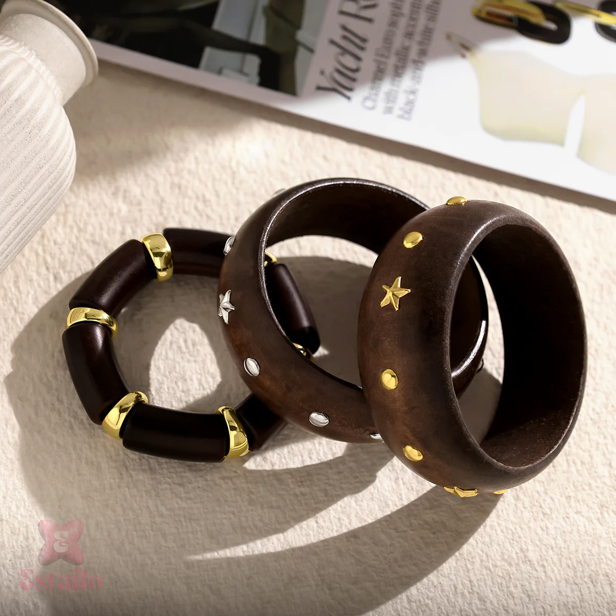 Starry Night Stack Bangle Bracelet - Image 3